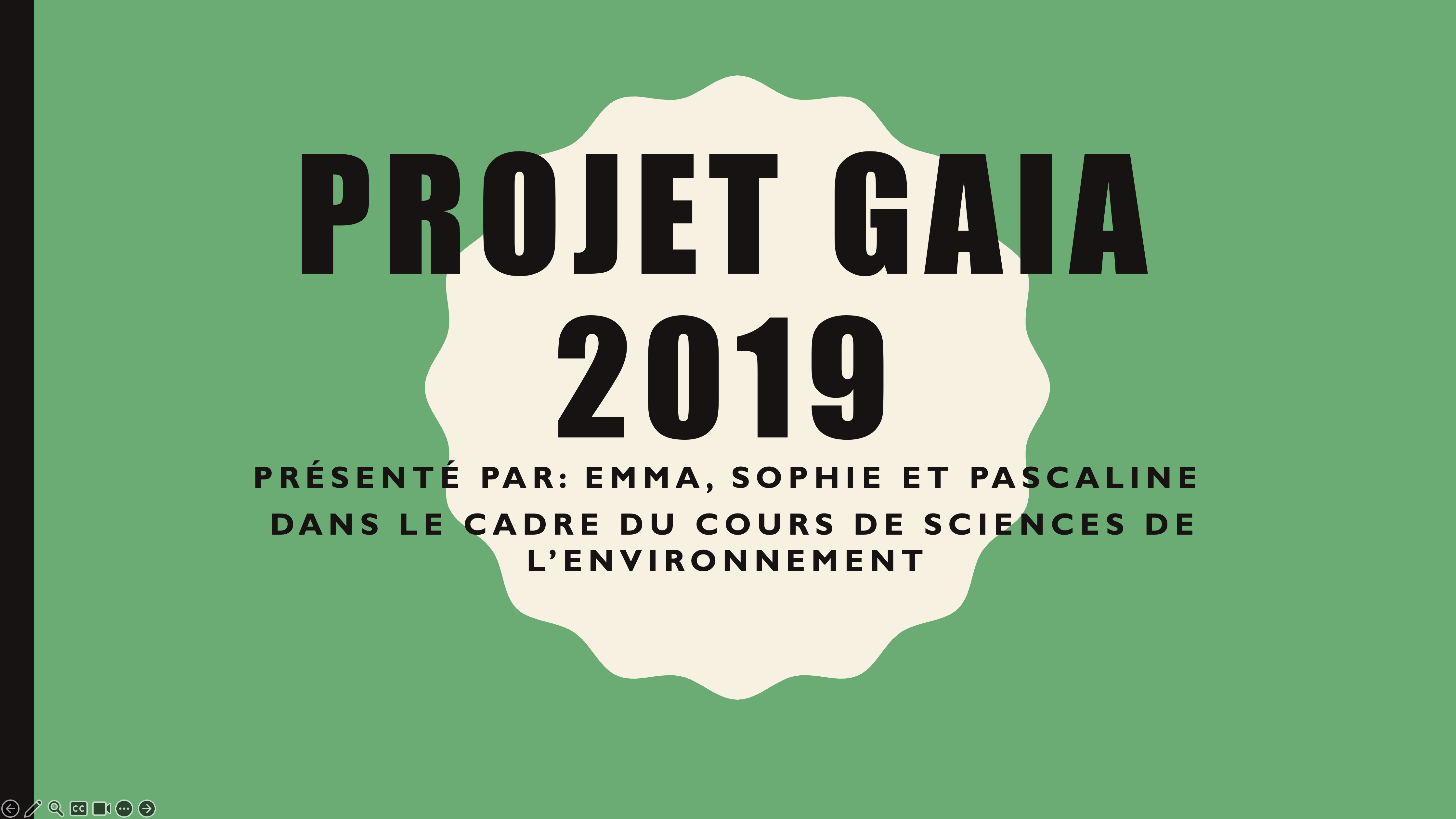 2019 ScENV 11 Projet Gaia 2019